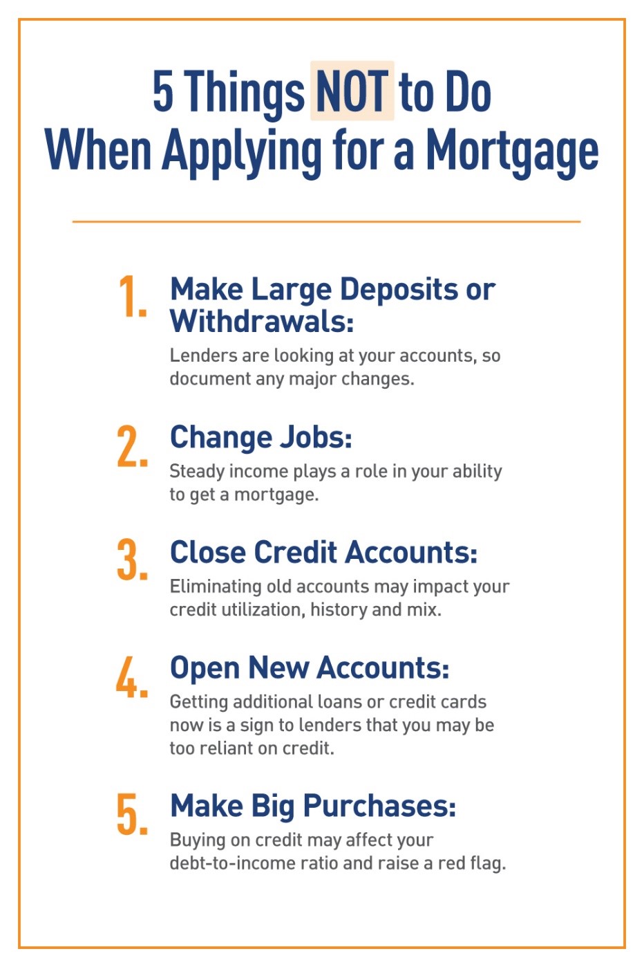 Applying for a mortgage infographic